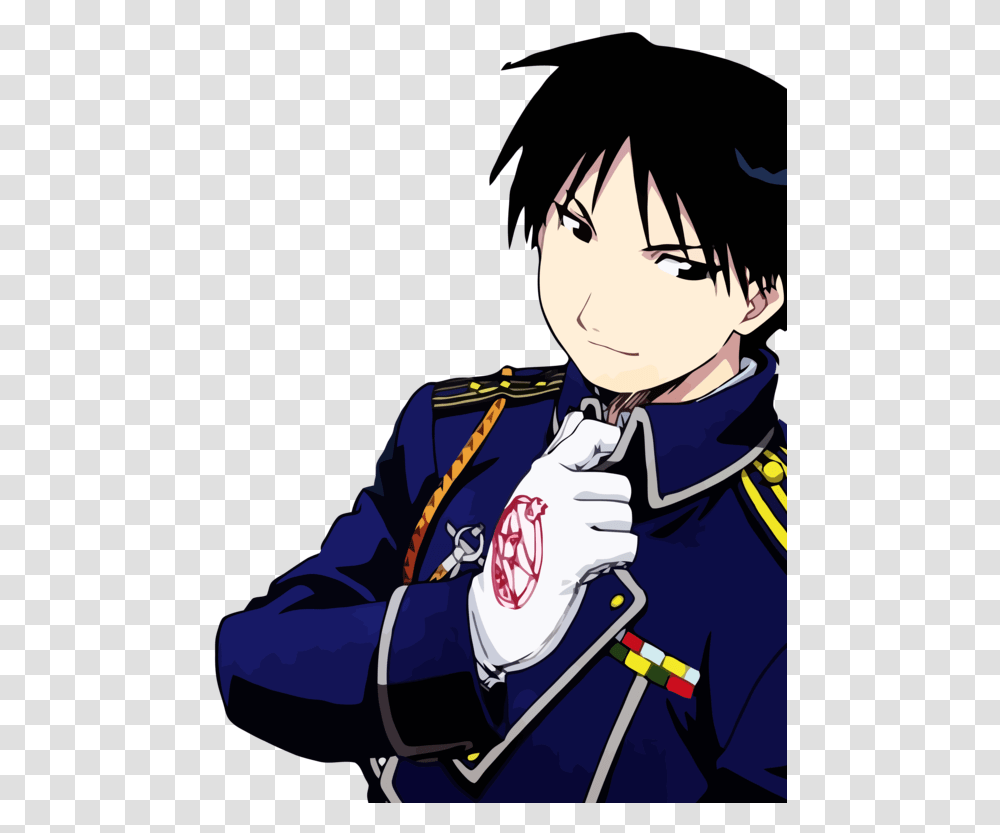 Full Metal Alchemist Roy Mustang, Military, Military Uniform, Officer, Person Transparent Png