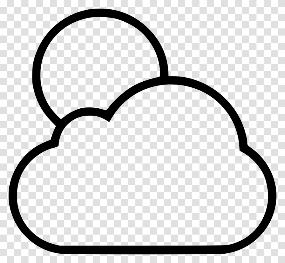 Full Moon Cloud Svg Icon Free Black And White Full Moon With Clouds Clipart, Stencil, Sunglasses, Accessories, Accessory Transparent Png