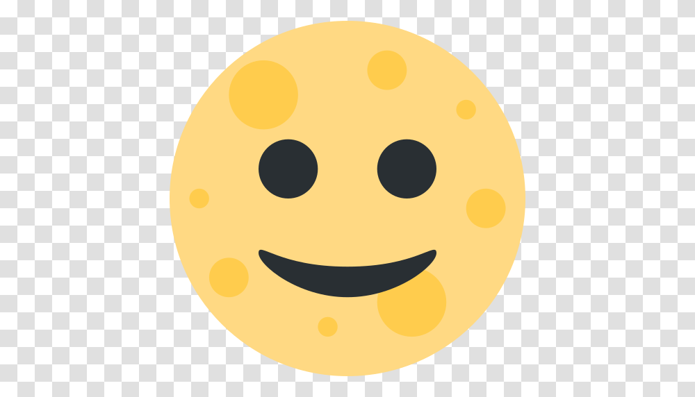 Full Moon Face Emoji, Cookie, Food, Biscuit, Sweets Transparent Png