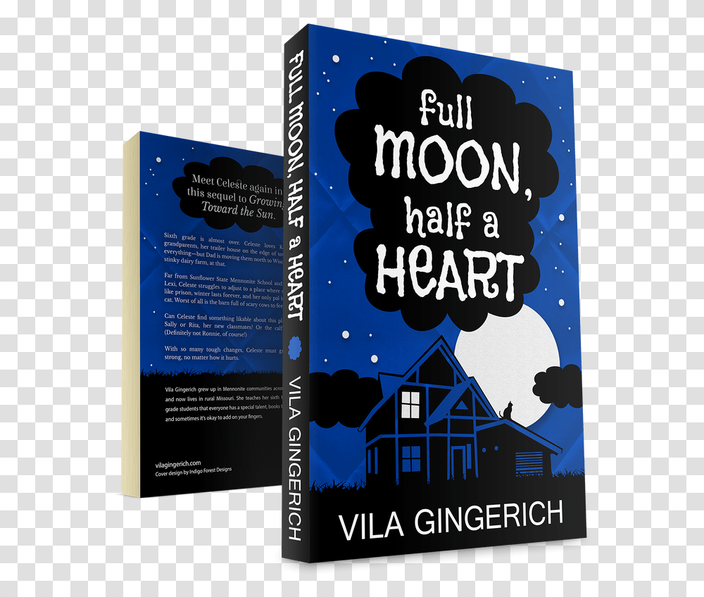 Full Moon Half A Heart Vila Gingerich Graphic Design, Flyer, Poster, Paper, Advertisement Transparent Png