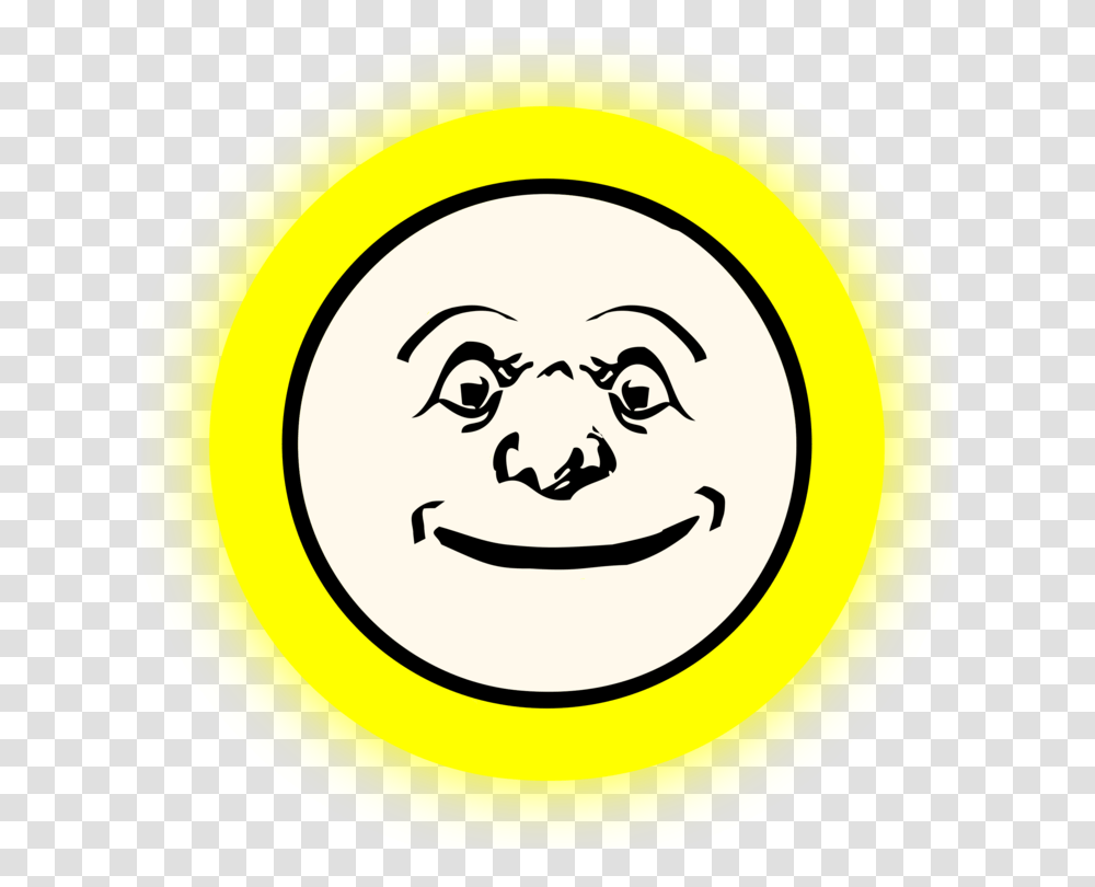 Full Moon Smiley Computer Icons, Label, Logo Transparent Png