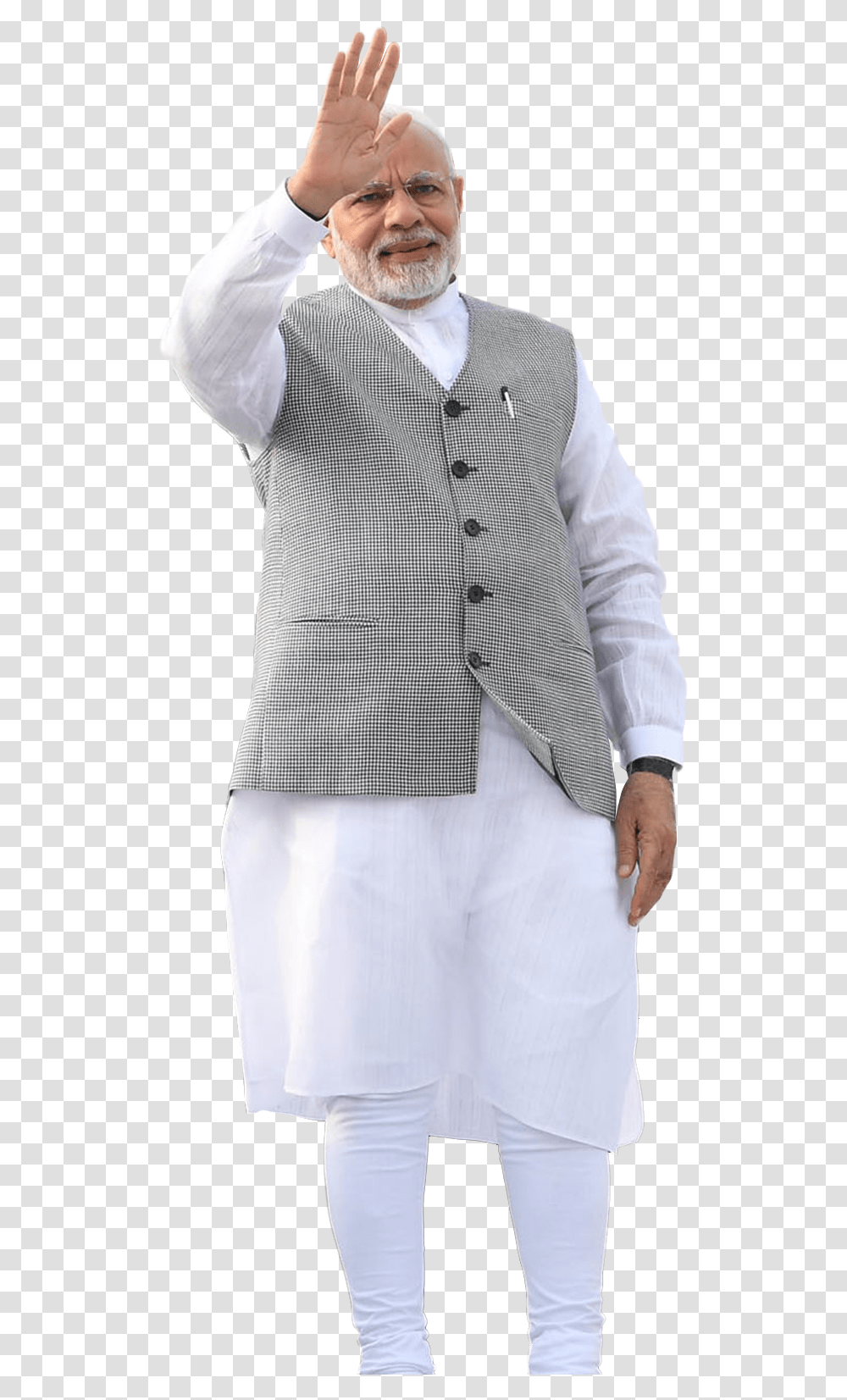 Full Narendra Modi, Apparel, Shirt, Person Transparent Png