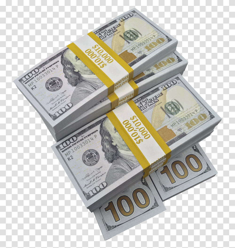 Full Print New Series Stacks Band Of Money, Dollar, Box Transparent Png