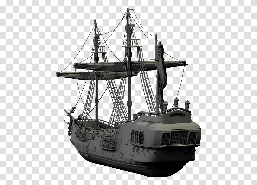 Full Rec Pirate Ship Mast, Boat, Vehicle, Transportation, Watercraft Transparent Png