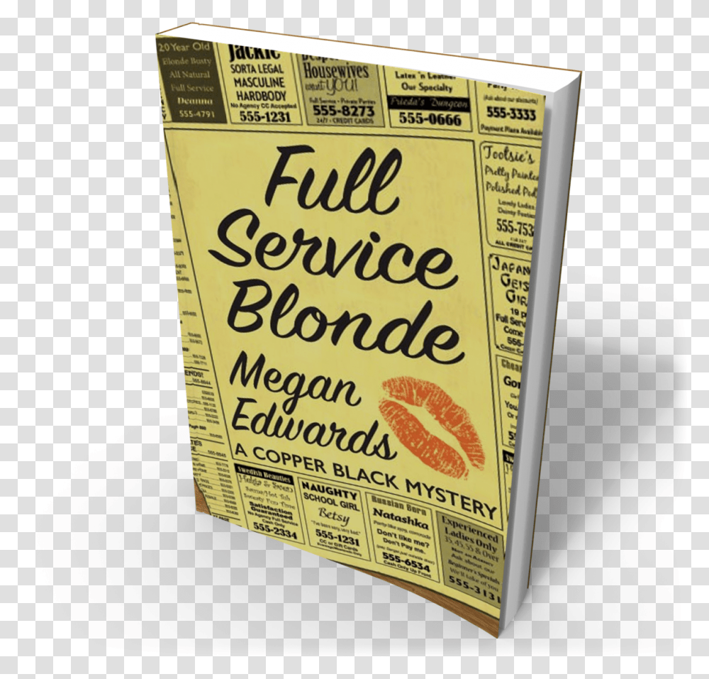 Full Service Blonde Cover Self Help Book, Advertisement, Poster, Flyer, Paper Transparent Png