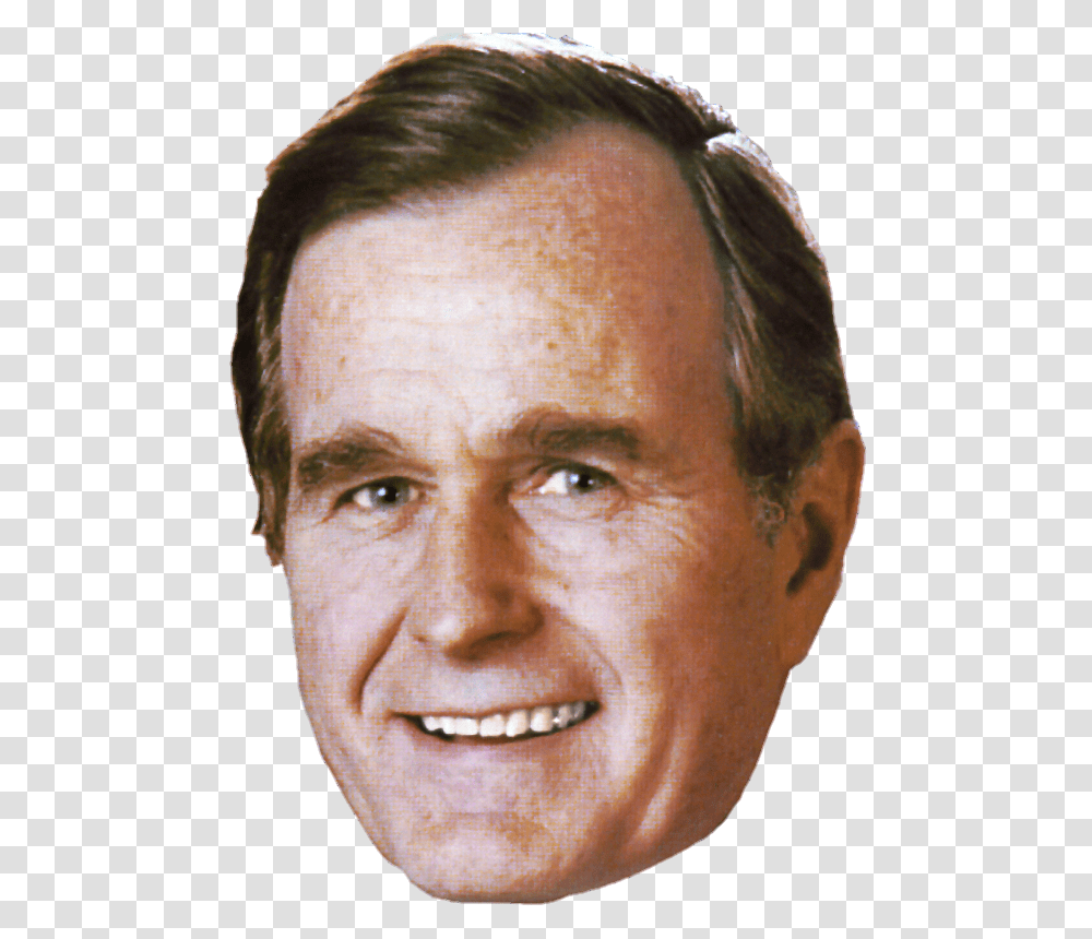 Full Size George Hw Bush, Head, Face, Person, Smile Transparent Png