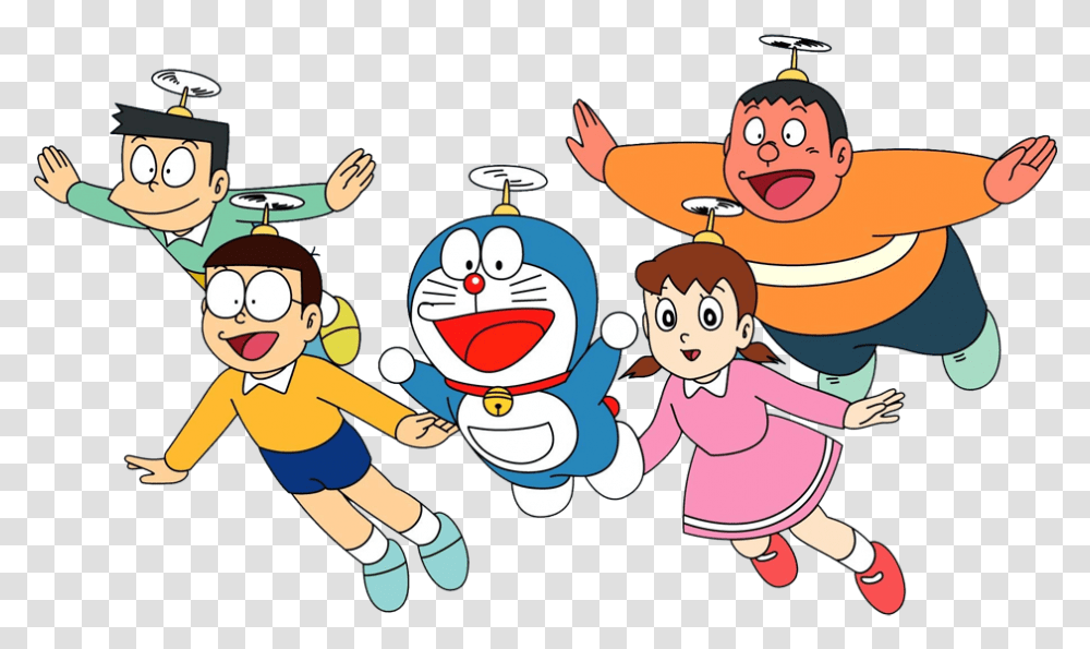 Full Size Image Doraemon And Friends, Person, Human, Performer, Juggling Transparent Png