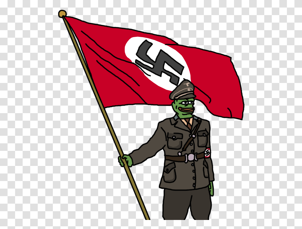 Full Size Image Flag, Person, Human, Military Uniform, Symbol Transparent Png