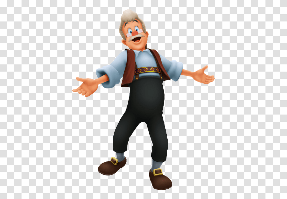 Full Size Image Geppetto Kingdom Hearts, Person, Performer, People, Face Transparent Png