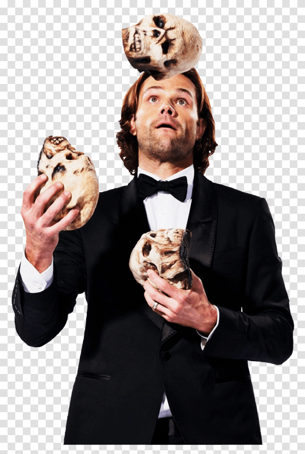 Full Size Image Supernatural Halloween Photoshoot Jared, Tie, Accessories, Performer, Person Transparent Png
