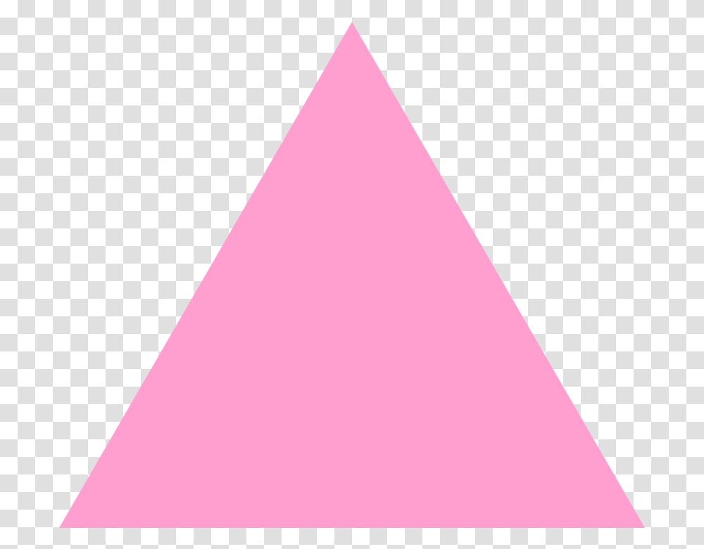 Full Size Image Triangle Shape Pink Color Transparent Png