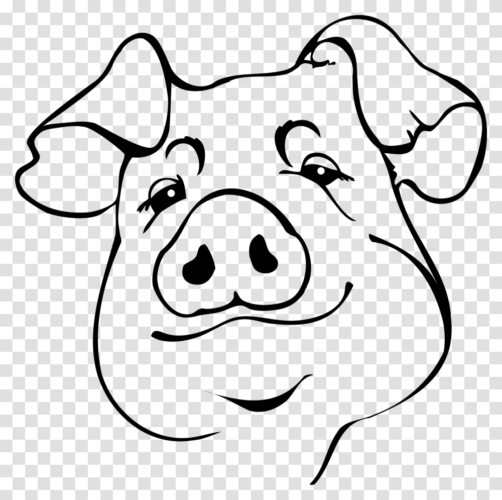Full Size Of How To Draw An Easy Pig Face A Cute Drawing Pig Face Drawing, Gray, World Of Warcraft Transparent Png