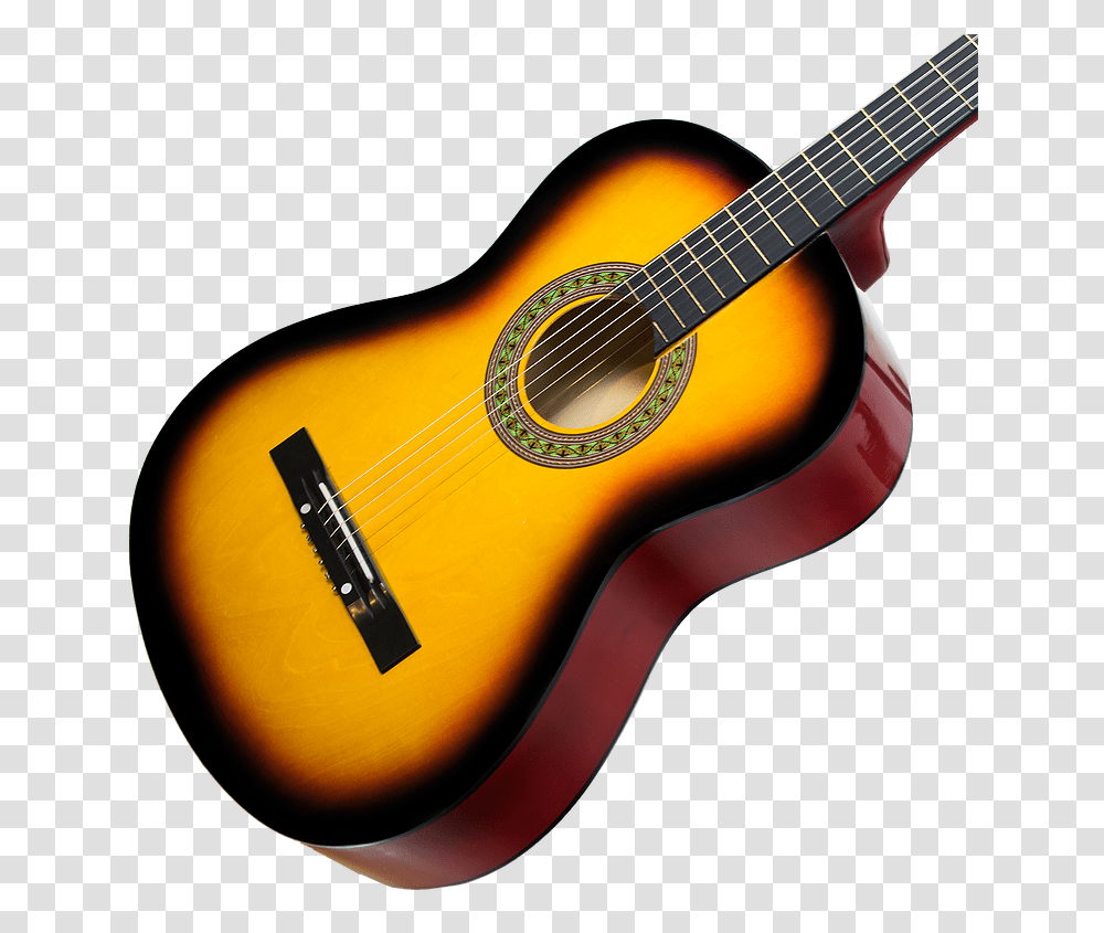 Full Size Sunburst Acoustic Guitar, Leisure Activities, Musical Instrument, Bass Guitar, Electric Guitar Transparent Png