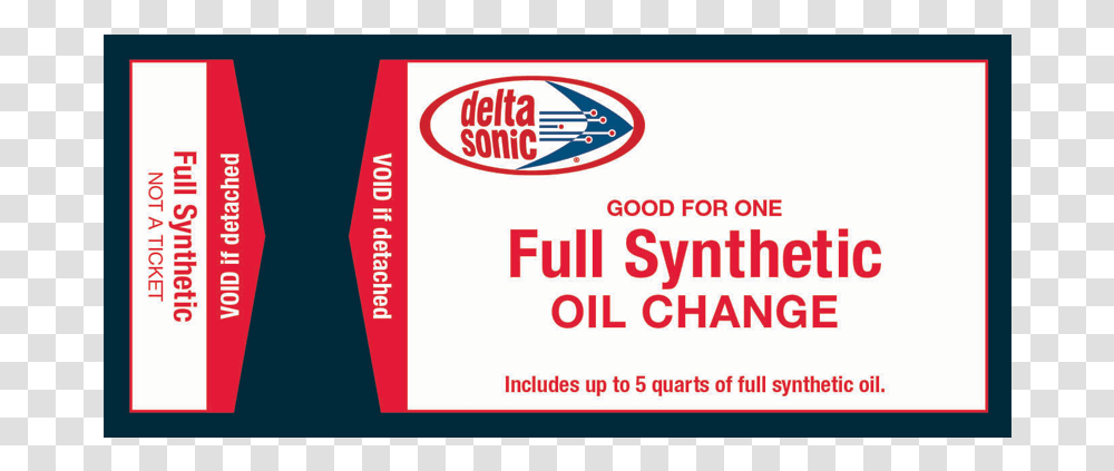Full Synthetic Oil Change Delta Sonic, Label, Paper, Advertisement Transparent Png