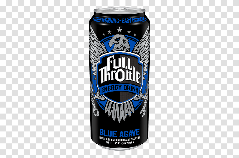 Full Throttle Blue Agave Energy Drink 16 Oz Cans Full Throttle Blue Agave, Alcohol, Beverage, Beer, Label Transparent Png