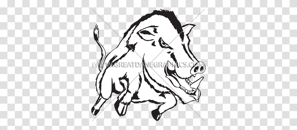 Full Wild Boar Production Ready Artwork For T Shirt Printing, Mammal, Animal, Wildlife, Person Transparent Png