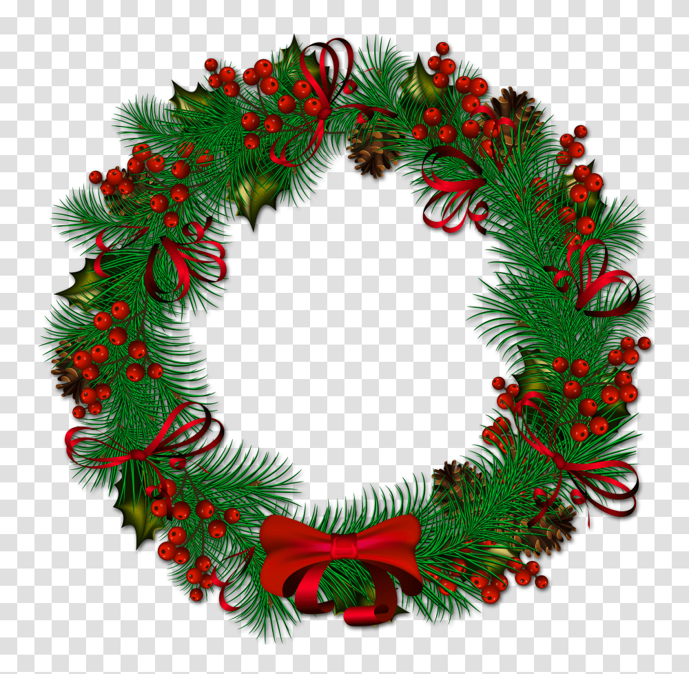 Fullsize Of Christmas Wreath Large Christmas Wreath Transparent Png