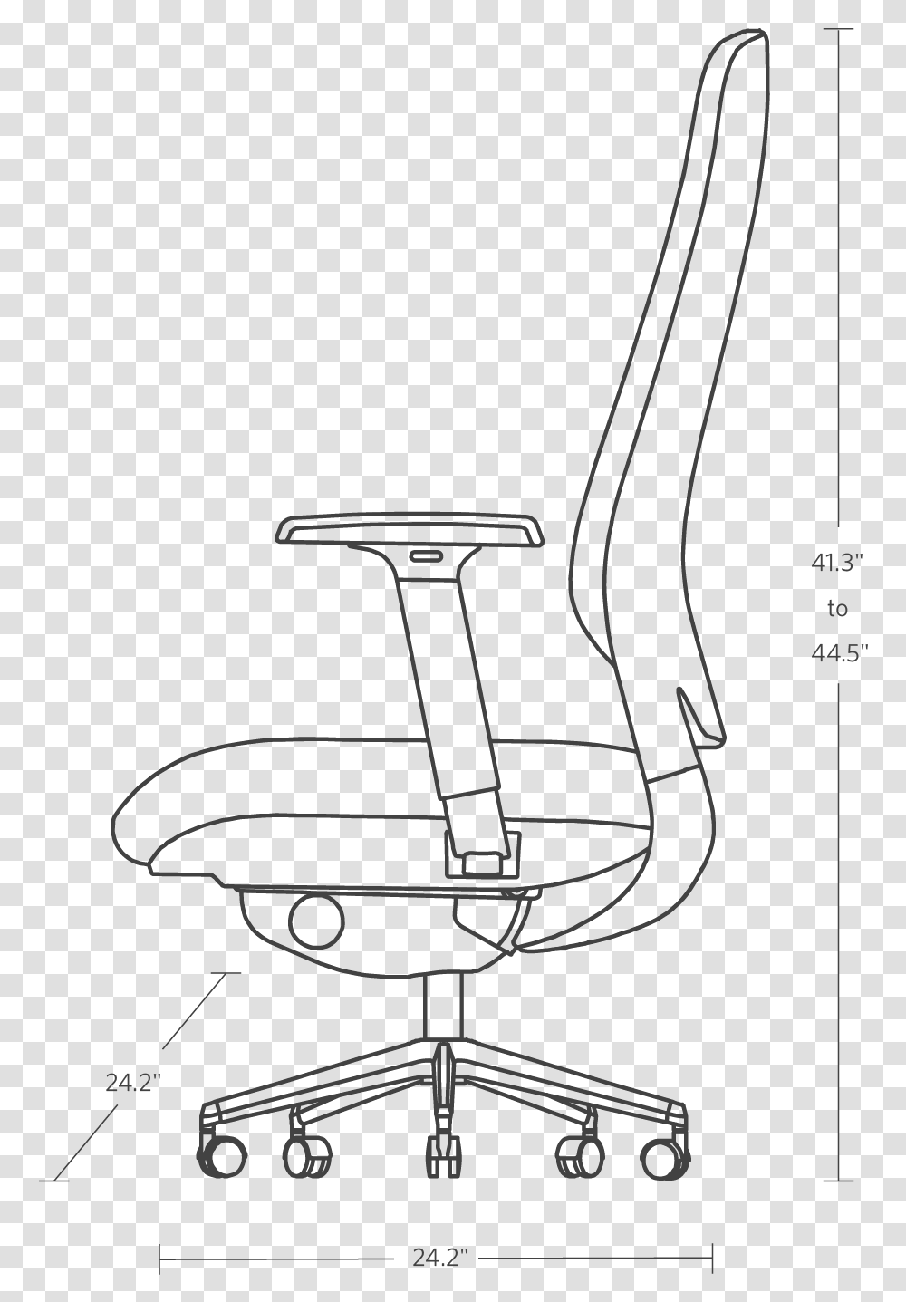 Fully Desk Chair Dimensions Office Chair, Furniture, Leisure Activities, Building, Glass Transparent Png