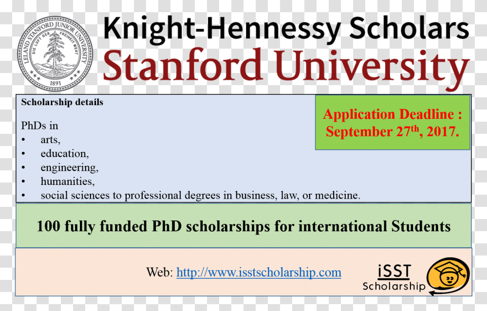 Fully Funded Phd Scholarships For International Stanford University, Poster, Advertisement, Word Transparent Png