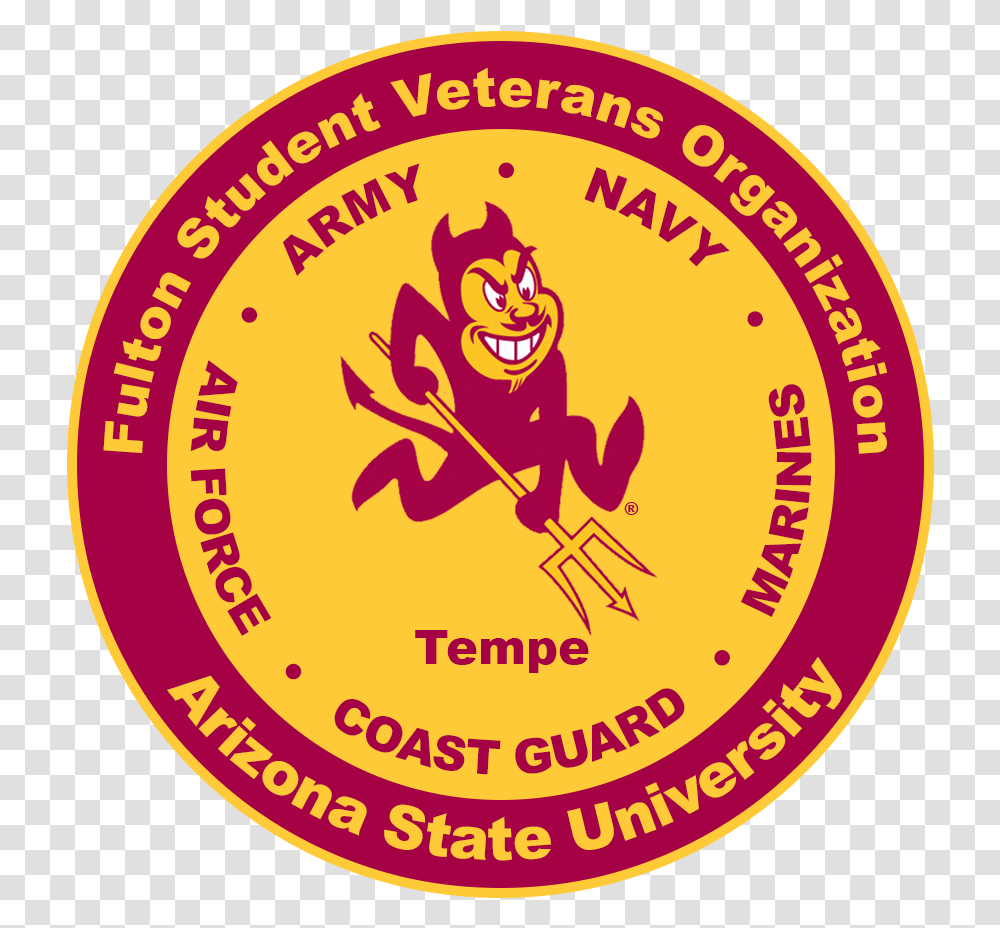 Fulton Student Veterans Organization Logo Arizona State University, Label, Leisure Activities Transparent Png
