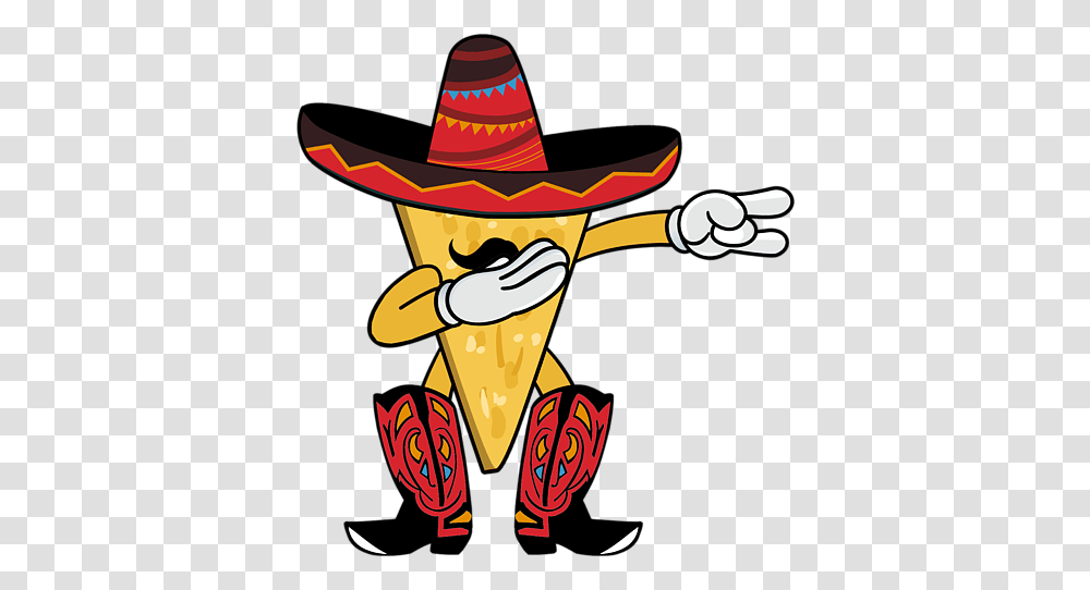 Fun Dabbing Nacho Cinco De Mayo Taco Chip Sombrero Cowboy Boots Bath Towel Cinco De Mayo Sombrero, Clothing, Apparel Transparent Png
