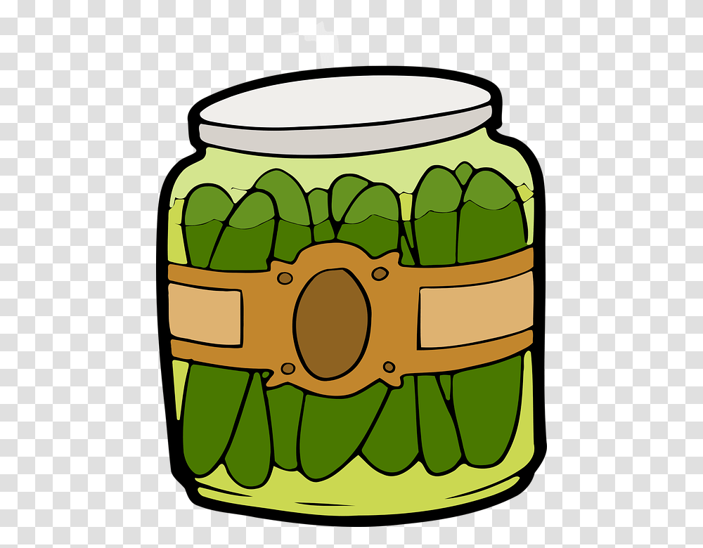 Fun Facts Clipart Jar Of Pickles Clipart, Crayon, Plant Transparent Png