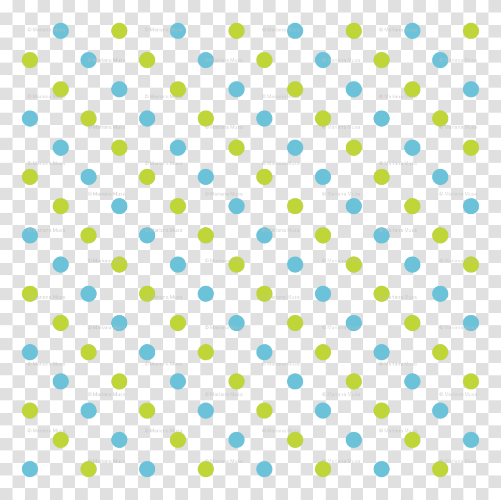 Fun Flowers Blue Green Polka Dots Wallpaper, Texture Transparent Png