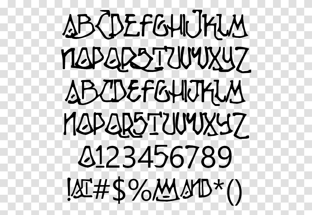 Fun Gothic Stylish All Caps Melt Ripple Example Calligraphy, Gray, World Of Warcraft Transparent Png