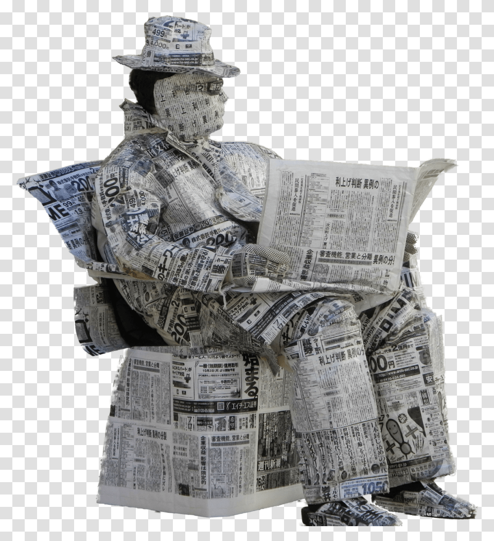 Fun, Newspaper, Person, Human Transparent Png