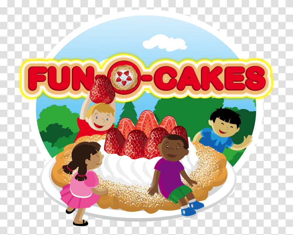 Fun O Cakes, Food, Label, Sweets, Meal Transparent Png