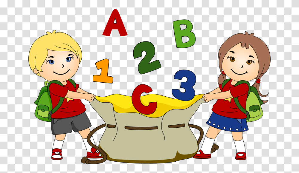 Fun School Cliparts Zone Children At School Clipart, Person, People, Female Transparent Png