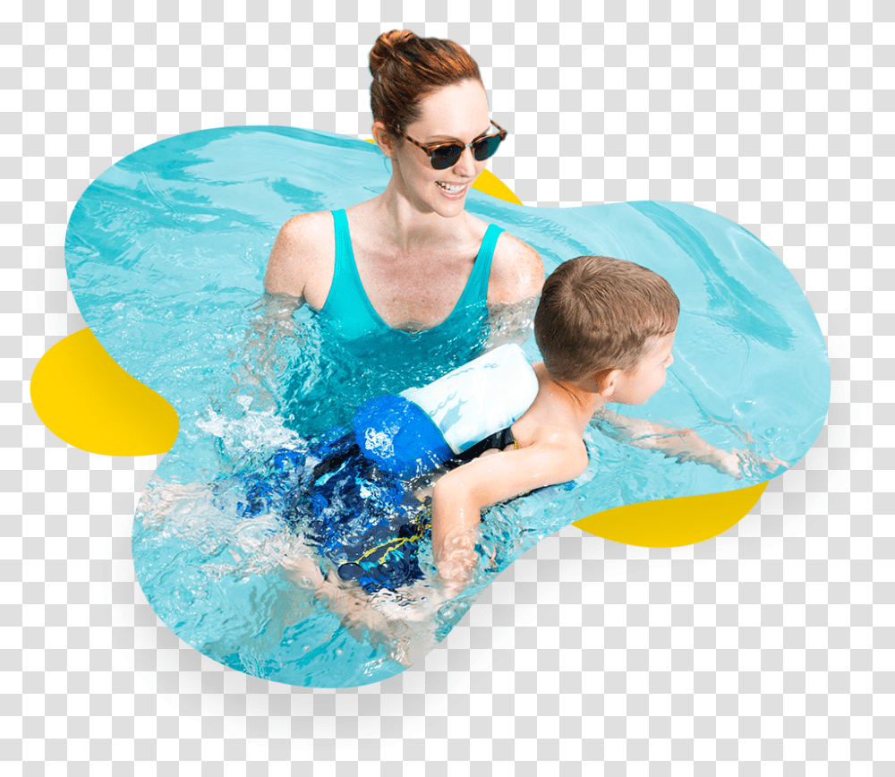 Fun Swimming Swimming Pool People, Water, Person, Evening Dress Transparent Png