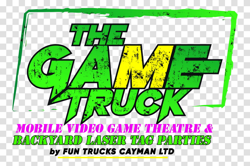 Fun Trucks Grand Cayman Video Game Laser Tag Photo Booth Horizontal, Text, Advertisement, Poster, Flyer Transparent Png