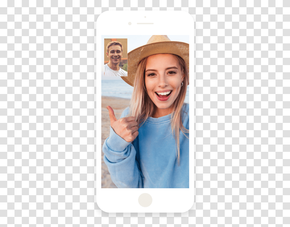 Fun Video Calls Videotelephony, Person, Hat, Face Transparent Png