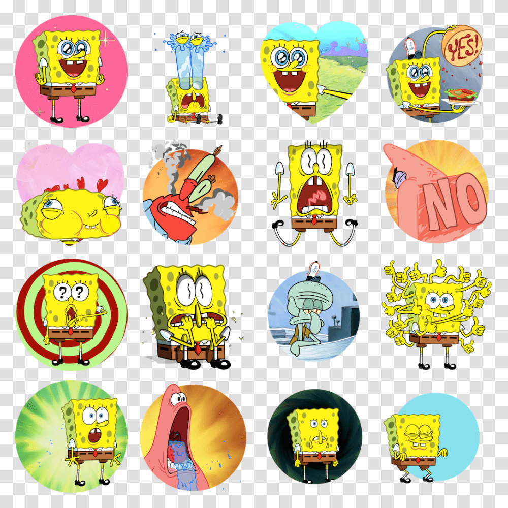 Fun With Spongebob Facebook Stickers Spongebob Facebook Stickers, Logo, Trademark, Label Transparent Png