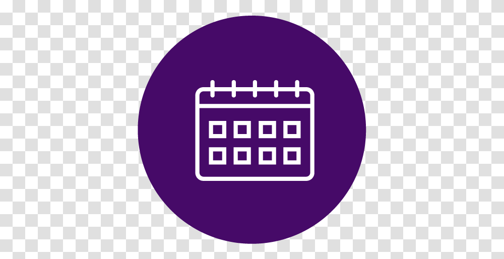 Fundraising Events & Ideas Purple Calendar Icon, Word, Text, Pac Man, Sport Transparent Png