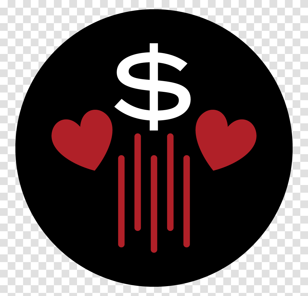 Fundraising Icon Emblem, Logo, Trademark, Heart Transparent Png
