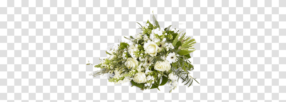 Funeral Bouquet Silence Of White Flowers Funeral Bouquet Flowers, Plant, Blossom, Floral Design, Pattern Transparent Png
