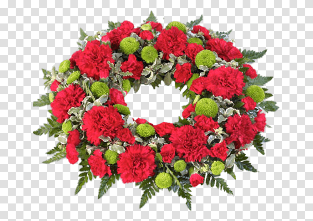 Funeral Wreath Funeral Flowers, Plant, Blossom, Geranium, Carnation Transparent Png