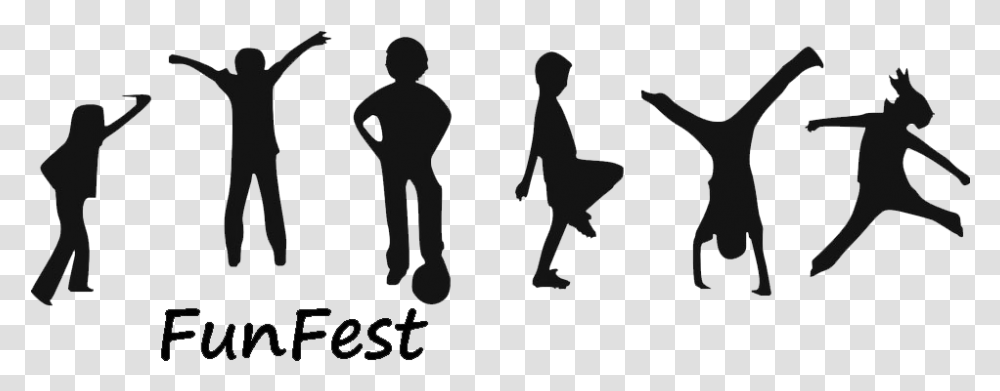 Funfest Free Vector Children, Silhouette, Person, Pedestrian, People Transparent Png