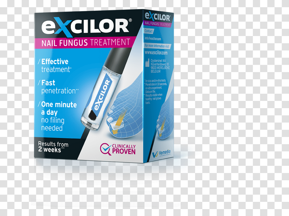 Fungal Nail Infections Excilor Fungal Nail, Toothpaste, Bottle, First Aid, Cosmetics Transparent Png
