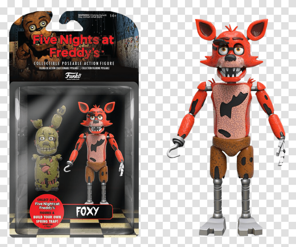 Funko Foxy Collectible Action Figure Fnaf Foxy Action Figure, Robot, Toy Transparent Png