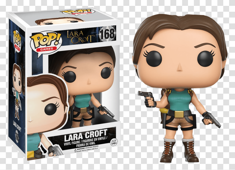 Funko Lara Croft, Toy, Person, Human, Doll Transparent Png