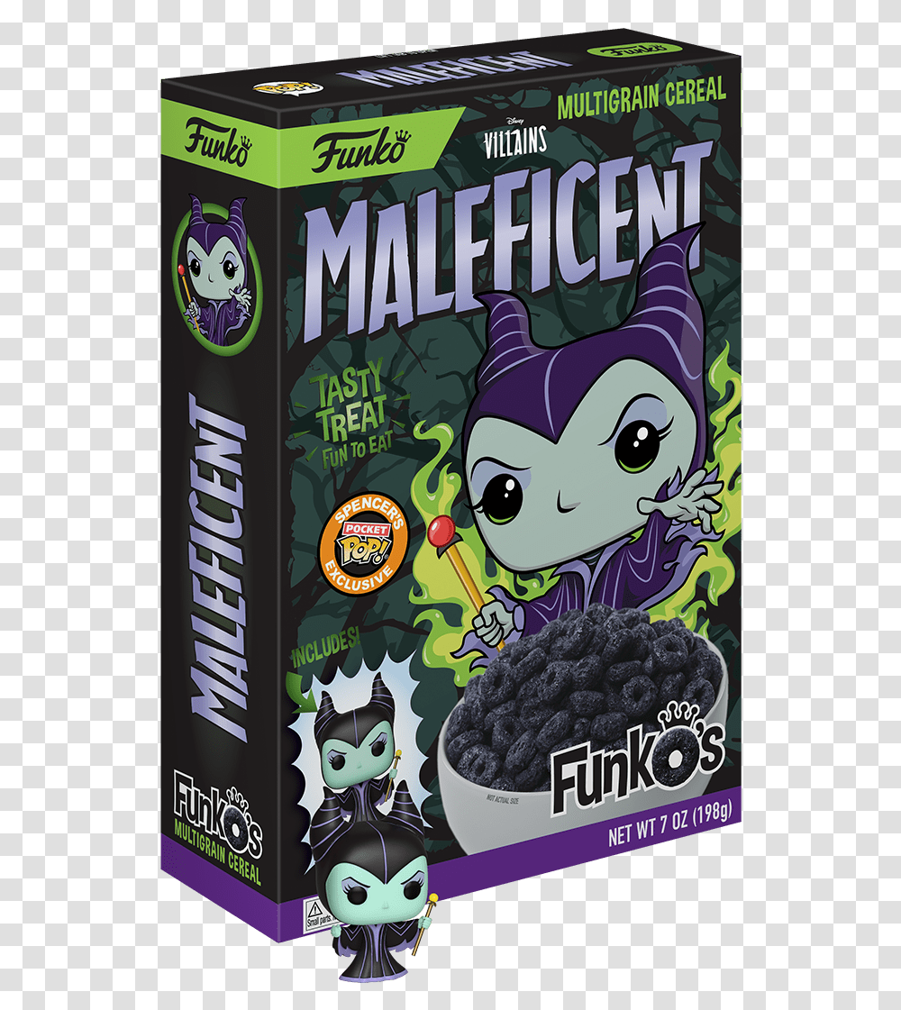 Funko Maleficent Cereal, Cat, Plant, Food Transparent Png