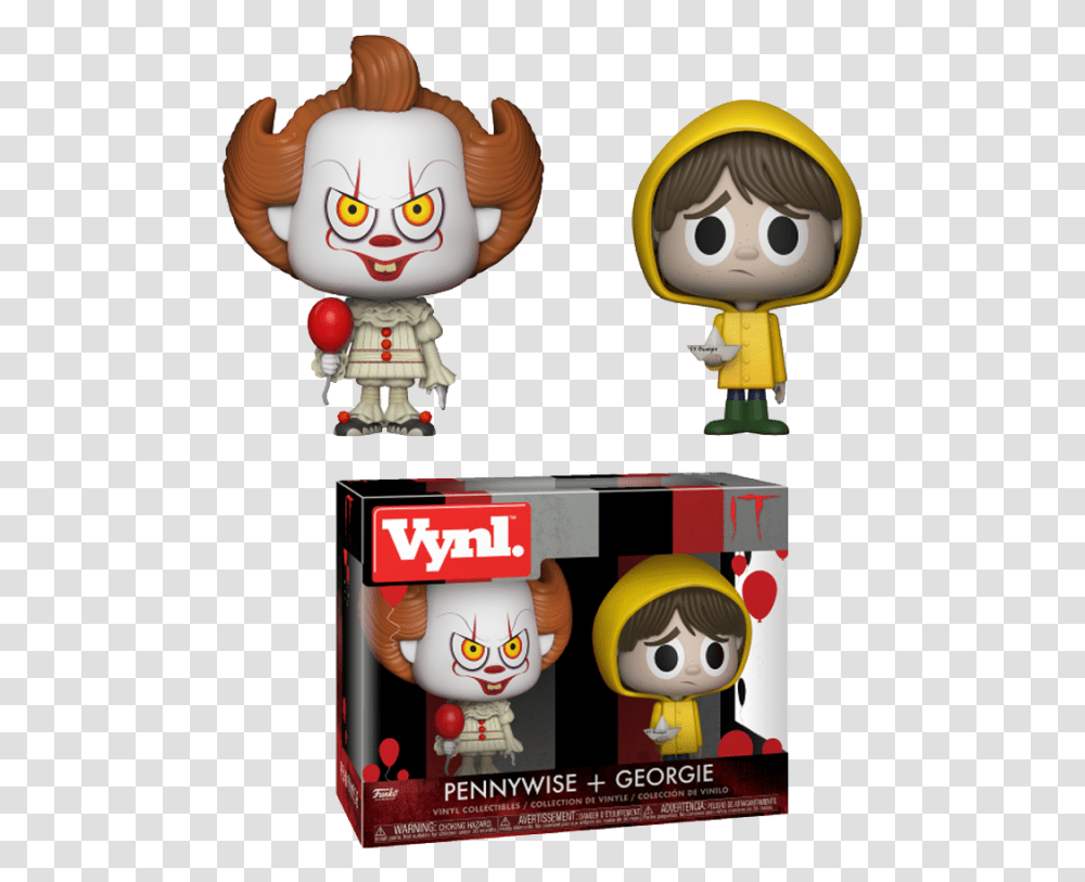 Funko Pennywise And Georgie, Toy, Head, Robot, Figurine Transparent Png