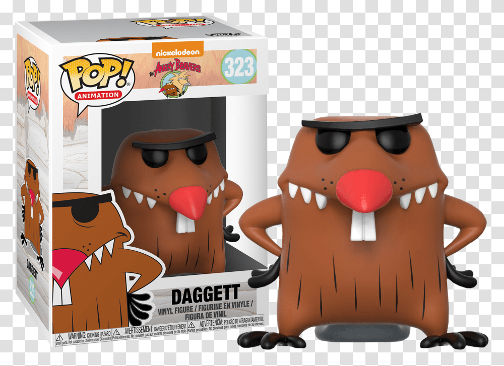 Funko Pop Animation Angry Beavers Funko Pop, Label, Food, Person Transparent Png