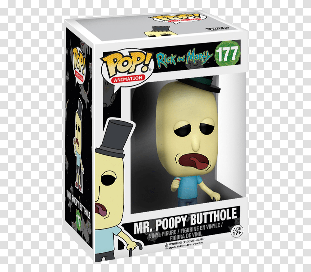 Funko Pop Animation Mr Poopybutthole Funko Pop, Head, Photo Booth, Advertisement, Poster Transparent Png