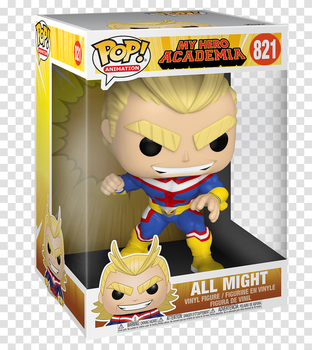 Funko Pop Animation My Hero Academia 10 All Might All Might Funko Pop 10 Inch, Advertisement, Poster, Flyer, Paper Transparent Png