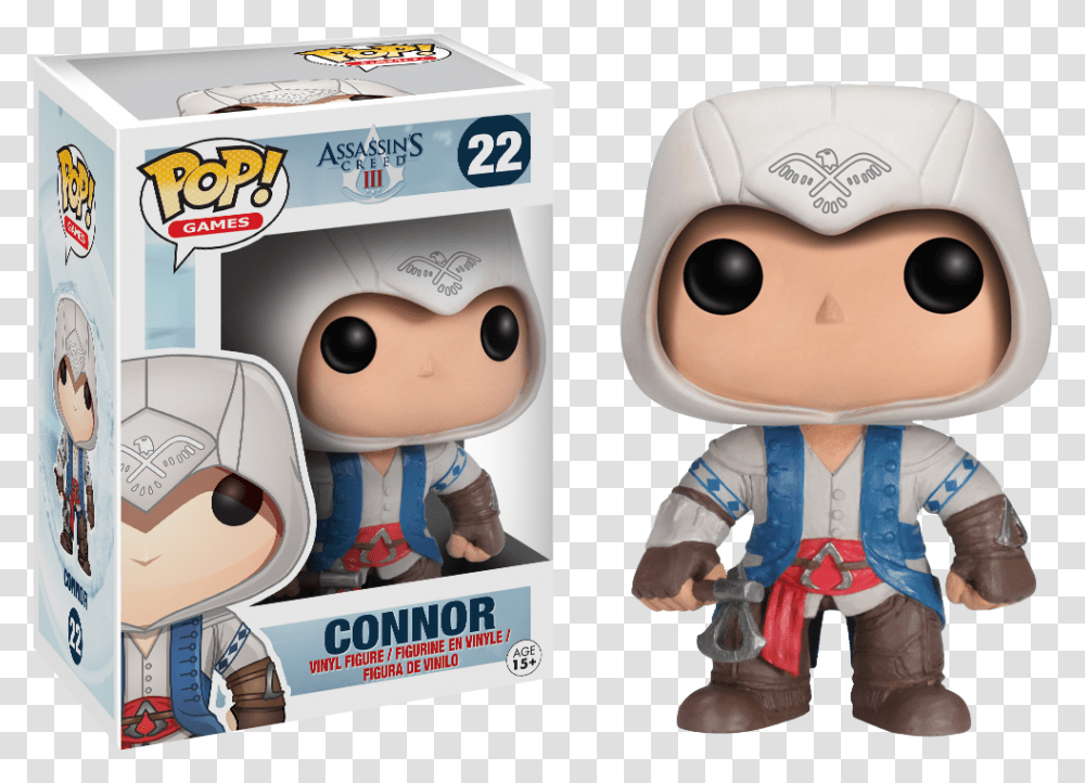 Funko Pop Assassin's Creed Connor, Toy, Figurine, Plush, Doll Transparent Png