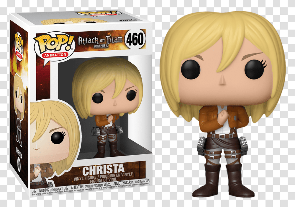 Funko Pop Attack On Titan Funko Pop Attack On Titan Christa, Doll, Toy, Figurine, Poster Transparent Png